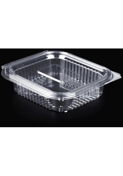 Kullan At Plastik Kilitli Şeffaf Düz Kapaklı Gıda Sakalam Kabı Sızdırmaz Kap 50 x 150 G