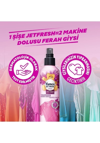 Yumoş Jet Fresh Orkide Giysi Spreyi 200 ML