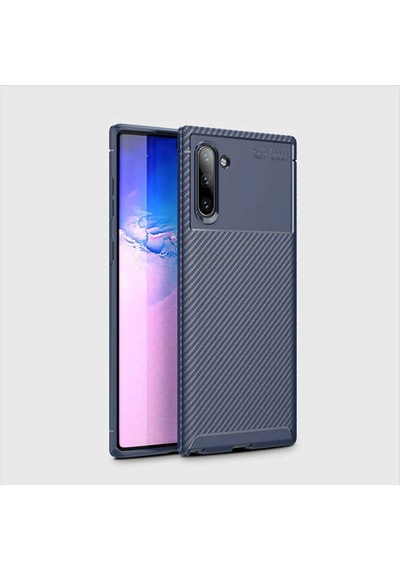 Samsung Uyumlu Galaxy Note 10 Kılıf Karbon Silikon Case