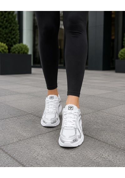 Homiro Unisex Rahat Günlük Spor Ayakkabı Yazlık Hafif Fileli Beyaz - Lacivert
