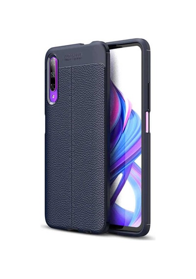 Huawei P Smart Pro 2019 Kılıf Zore Niss Silikon Kapak Lacivert