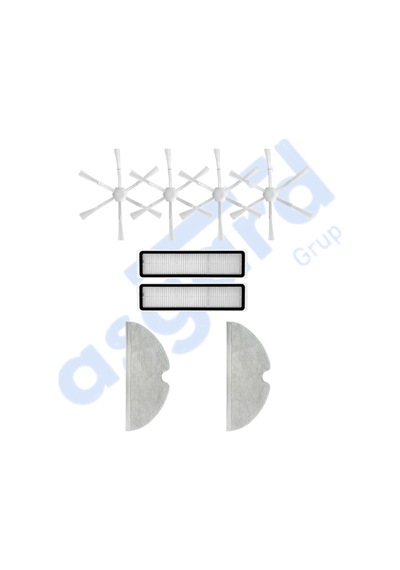 Dreame D9,d9 Max,l10 Pro,d9 Pro Uyumlu 4 Yan Fırça 2 Filtre 2 Mop Pkt-iasgf0000160
