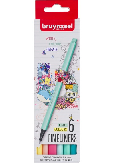 Bruynzeel Fineliner 6'Lı Light Renkler Kalem Seti 60241306