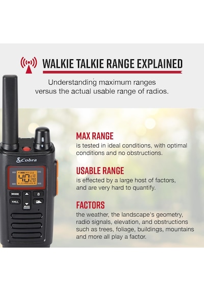 Rx380 Walkie Talkies - Şarj Edilebilir, 40 Önceden Ayarlanmış Kanal, Uzun Menzilli 8 Km İki Yön
