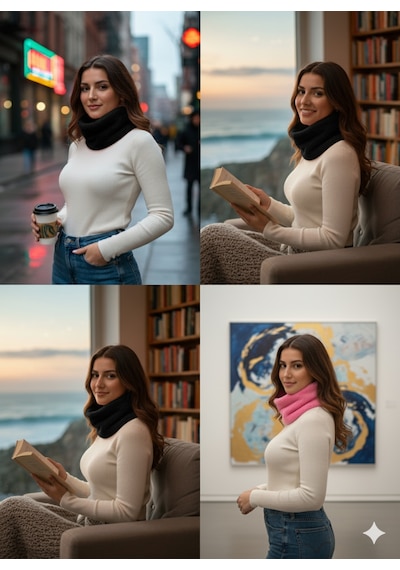 Leiste Kadın Peluş Boyunluk Peluş Boyunluk Welsoft Yılbaşı Hediyesi Isıtıcı Boyunluk Siyah