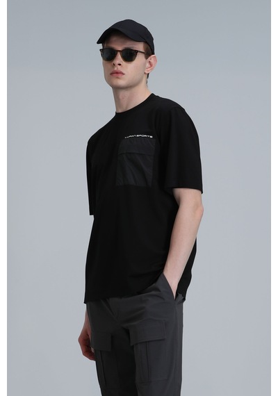 Lufian Lıam Modern Grafik T- Shirt Siyah Siyah 111020209100100 SIYAH