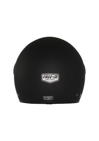 Fr612 Mat Siyah Motosiklet Kaskı Güneş Vizörlü Yarım Açık Motorcu Kask