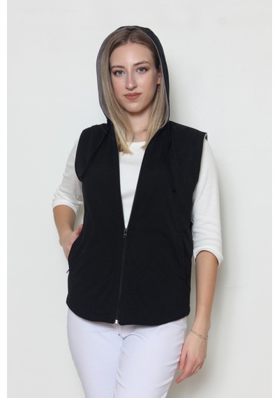 Cottoncool Kadın Içi Polar Yelek Siyah