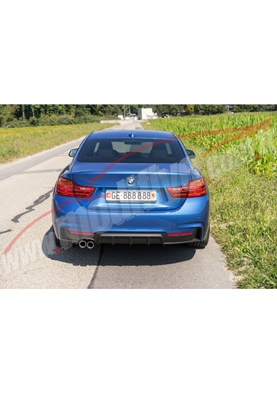 Bmw 4 Serisi Difüzörü Bmw F32 Dıfuzoru M Performance Mat Siyah