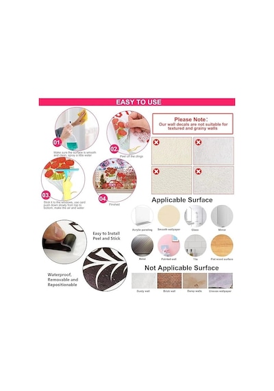 Özel Üretim Ev Dekorasyonu Salon Yatak Odası Tropikal Bitkiler Duvar Stickerı Model D