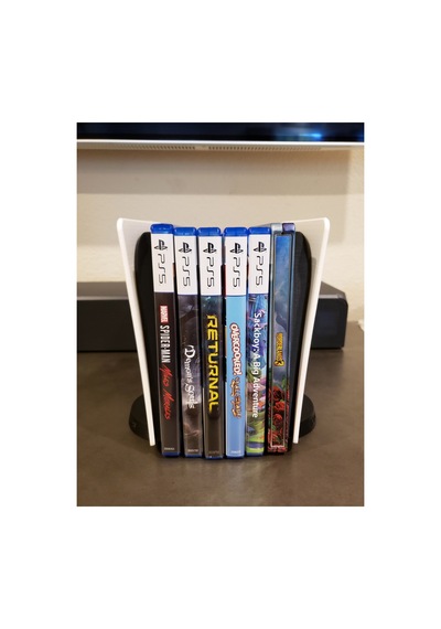 Ps5 Konsol Tasarımlı Cd Stand Rafı, İkonik Konsol Görünümlü Oyun Kutusu Cd Rafı Stand Organizer
