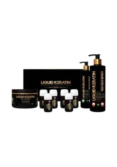 Liquid Keratin Yıpranmış Saçlara Keratin Yükleme Saç Botoksu Set
