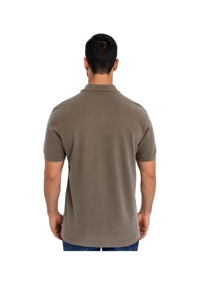Arma Ar-ma Erkek Polo Yaka Tişört Resim Baskili Örme Kumaş Regular Fit %100 Pamuk 30/1 Çift Toplama Penye Pike Y31374357802 Vizon-v1