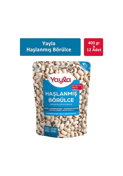 Yayla Haşlanmış Börülce 12 x 400 G