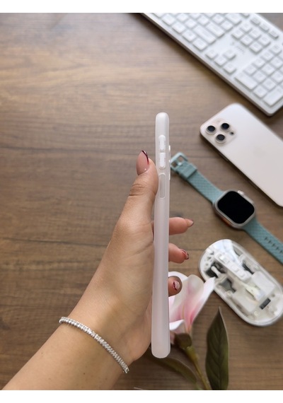 Redmi Note 9 Uyumlu Süper İnce Mat Ultra Thin Silikon Kılıf Beyaz