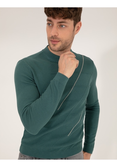 Pierre Cardin Erkek Yeşil Triko Kazak 50258800-vr054 Yeşil