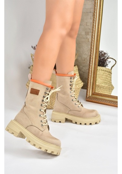 Fox Shoes Vizon Süet Kadın Bot L973916002