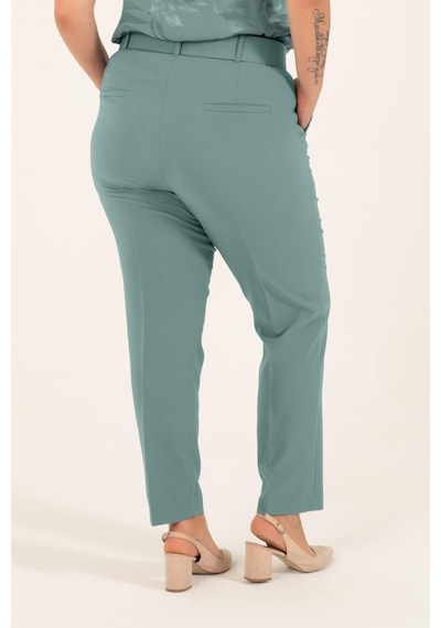 Myline Cep Detaylı Kemerli Klasik Pantolon-Mint Mint Yeşili