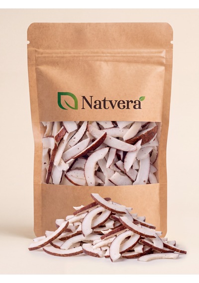 Natvera Doğal Hindistan Cevizi Kurusu 250 G Dilimlenmiş Kilitli Kraft Paket