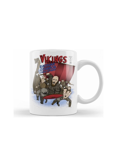 Nordic The Vikings Kupa Bardak Porselen Karışık