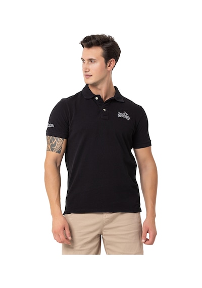 Routefıeld Routefield Erkek Polo Tişört Pads Siyah 10010 SIYAH