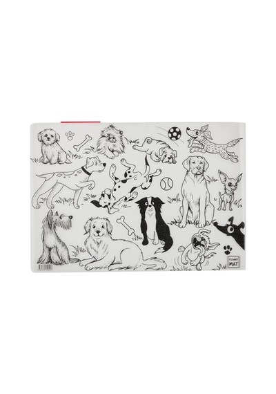 Akademi Çocuk Funny Mat 2'li Set 1 Köpekler, Yarış Arabaları 50 x 22