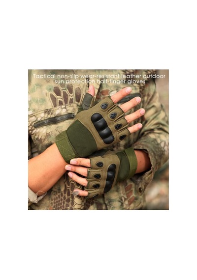 Eser Askeri Malzeme Tactical Eldiven Kemikli Taktik, Yarış, Binicilik, Kamp Ve Dağcılık, Motosiklet Haki