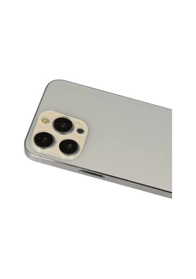 Apple İphone 12 Pro Rainbow Kamera Lens Koruma Cam - Gold
