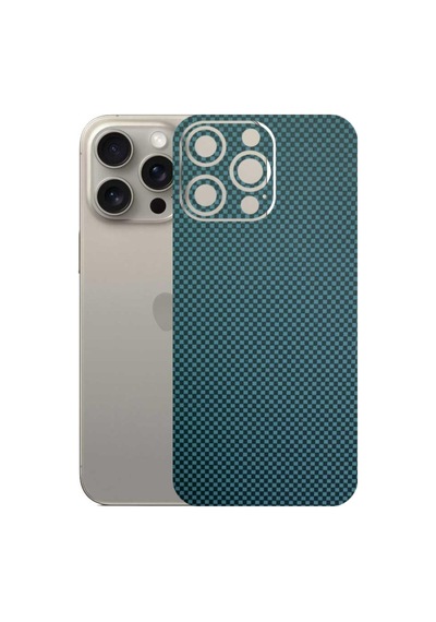 Kapps Iphone 15 Pro Max İle Uyumlu Fiber Serisi Premium Arka Kapak Kaplama Kenarlar Yoktur