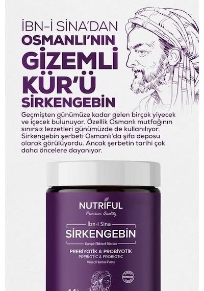 Nutriful Ibn-i Sina Sirkengebin Prebiyotik Macunu