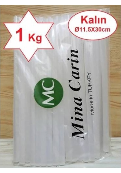 Mum Silikon Ince Kalın 7,4X30Cm Sıcak Mum Silikon Çubuk Uç 1 Kg