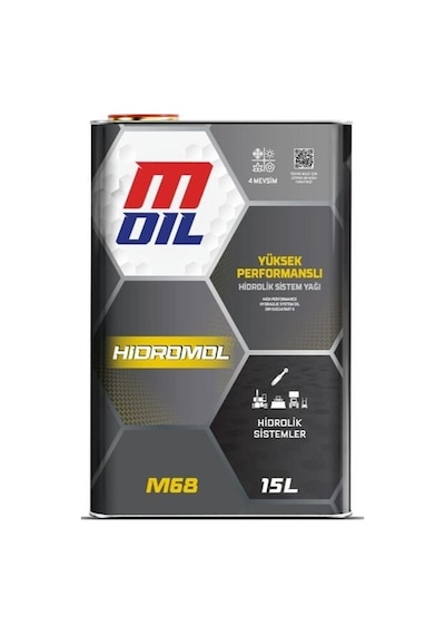 Moil Hidrolik Yağı Hidromol M 68 15 Lt Teneke