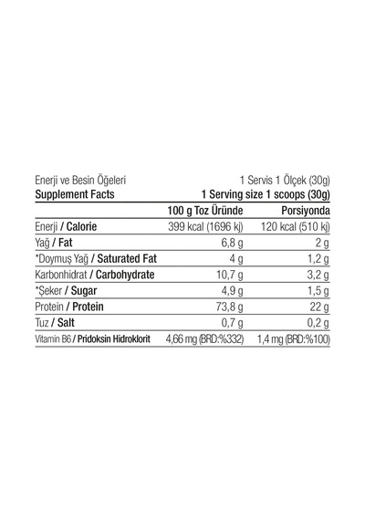 Whey Protein Tozu 2400 Gr 80 Servis Muz Aromalı