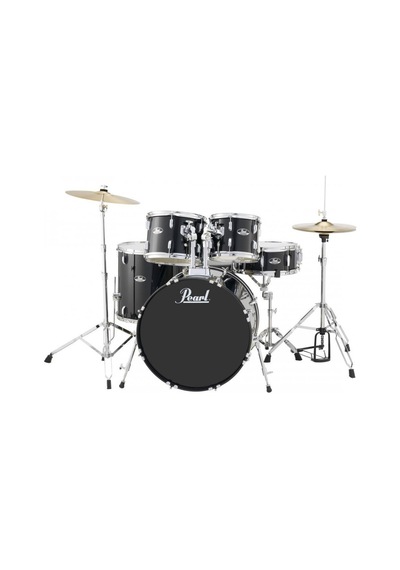 Pearl Rs525sc/c31 - Roadshow Jet Black 5 Parça 22b/10t/12t/16f/14s Aksamlı & Zilli Akustik Davul Seti