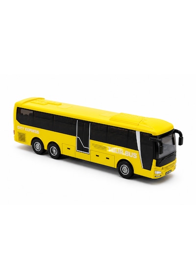 Çek Bırak Tour Bus Oyuncak Otobüs 15 Cm Sarı