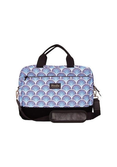 Bloominbag Calm Waves 15.6 İnç Laptop / Apple Uyumlu MacBook Çantası Mavi
