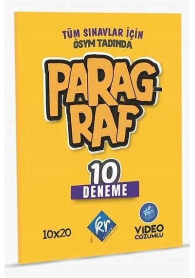 Tüm Sınavlar için Paragraf 10 Deneme -  KR Akademi