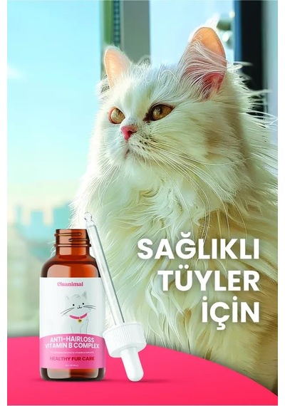 Kediler İçin Tüy Dökülme Önleyici Plus B Damla 50 Ml