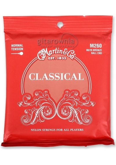 Martin Co M260 Normal Tansıon Klasik Gitar Tel Seti