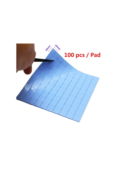 1.0Mm x 100 x 100Mm Chipset Soğutucu Termal Pad Ped 10 x 10Mm Kesilmiş