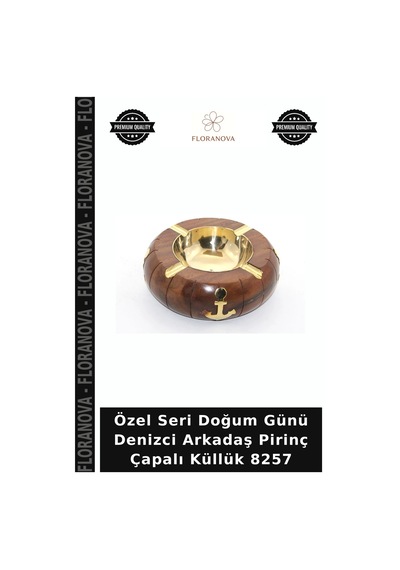 Özel Seri Doğum Günü Denizci Arkadaş Pirinç Çapalı Küllük 8257