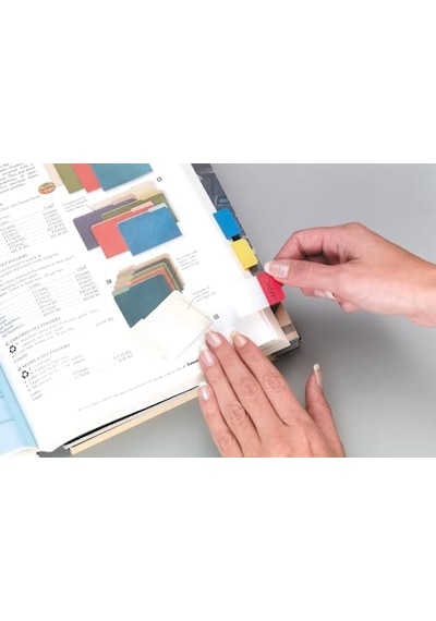 Post-it 686-ryb Sert Seperatör Dosyalama İçin İdeal, Sert Polyester Indeks Kırmızı, Sarı, Mavi Kırmızı