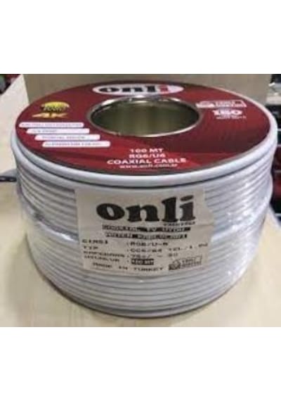 Onli Rg6-u6 80 Tel 1,02 Ccs-al 100 Metre Anten Uydu Kablosu
