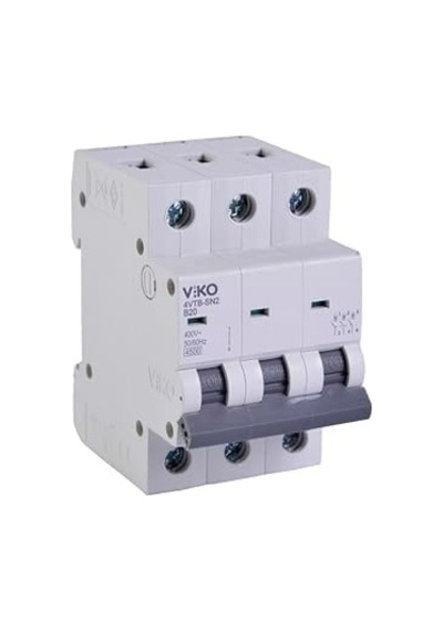 4vtb-3b20 Otomatik Sigorta 4,5ka B Tipi 3 Kutup 20a