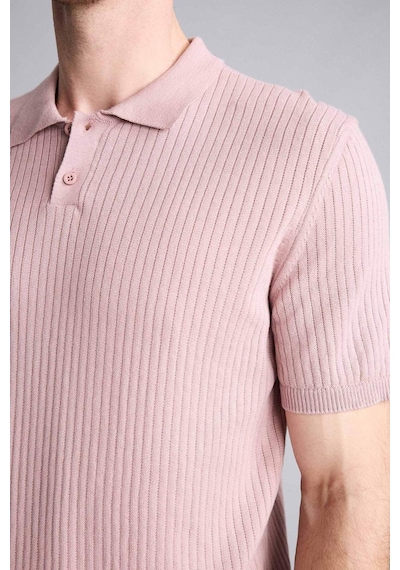 Defacto Standart Fıt Kısa Kollu Polo Tişört G3404ax26smpn56 Pembe-pn56