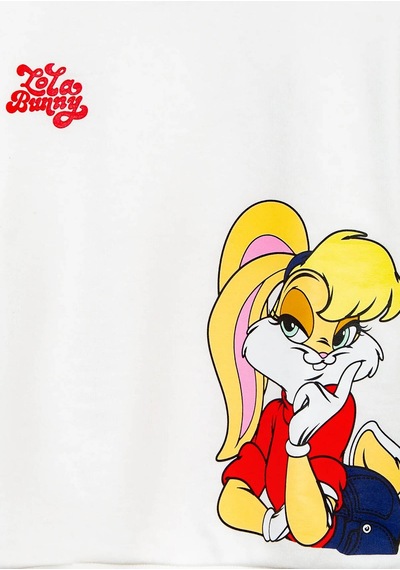 Mavi Lola Bunny Baskılı Ekru Kız Çocuk Sweatshirt M7s10213-70057