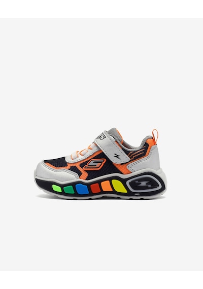 Skechers Play Scene - Storm Brights Küçük Erkek Çocuk Gri Spor Ayakkabı 407606n Slbk Gri