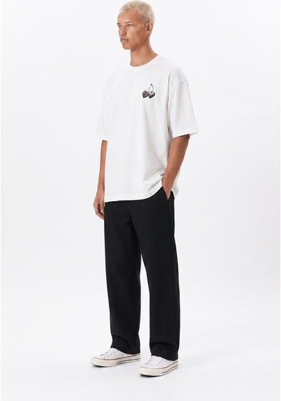 Respire Erkek Harvest Baskılı Oversize T-shirt Ekru
