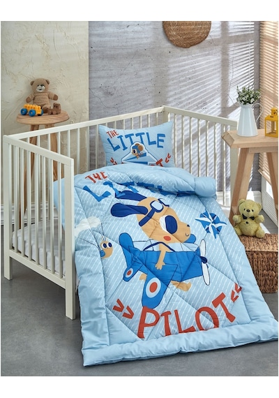 Komfort Home V13 %100 Pamuklu Silikon Elyaf Bebek Yorgan Seti