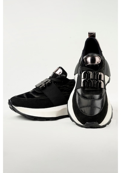 Tw Tonny White Newyork - 055 Yüksek Tabanlı Günlük Slip-on Ortopedik Kadın Yürüyüş Ayakkabısı Sneaker Siyah - Beyaz Taban Tw Tonny White Newyork - 055 Yüksek Tabanlı Günlük Slip-on Ortopedik Kadın Yürüyüş Ayakkabısı Sneaker Siyah - Beyaz Taban